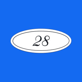 Číslo dveří DS01C