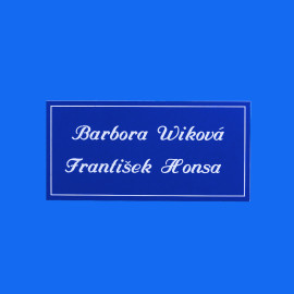 Dveřní štítek DS34 test